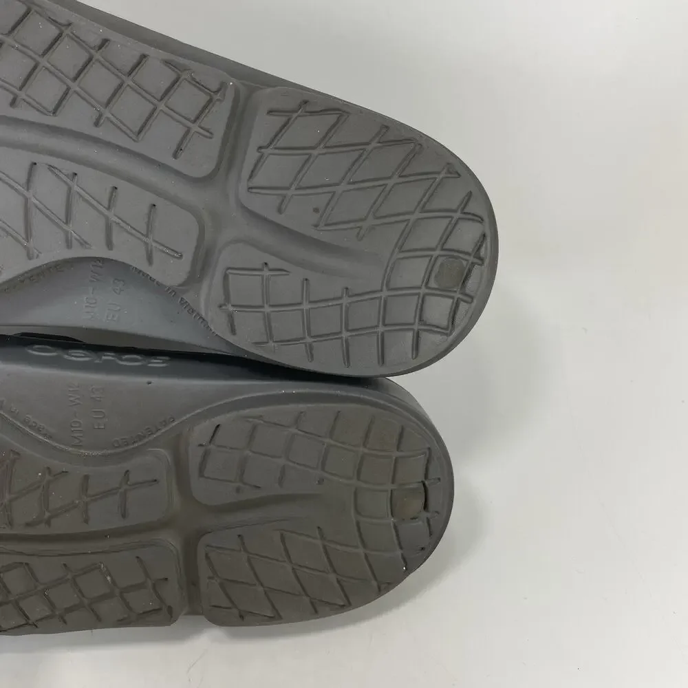 Oofos OOriginal Mens Size 10 Gray Recovery Flip Flops Sandals Sport Men